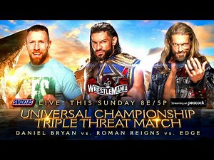 WWE WrestleMania 37 Official Match Card V1