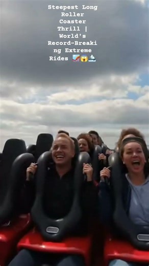Steepest Long Roller Coaster Thrill | World's Extreme Rides😱#rollercoaster#thrillride # ViralShorts