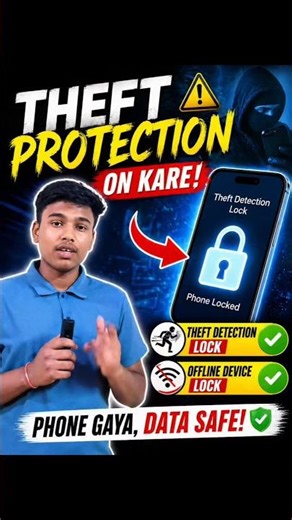 99% log ye Theft Protection setting OFF rakhte hain ⚠️#androidtips#mobilehacks#shorts #viral#techtip