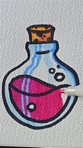 Healing Potion! ✨🧪 | Satisfying Glass Effect Art #shorts