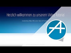 Video Tutorial COMpact 4000 Grundeinrichtung 7 0C
