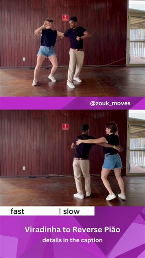 Viradinha to Reverse Pião (@zouk_moves - Brazilian Zouk Moves Glossary)