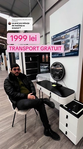 ✅ Descopera noul model de masuta de toaleta 🚚 Livrare gratuita la comenzile plasate pe site ➡️ https://lonamad.ro/produs/set-masa-de-machiaj-fancy-dt88-alb/ | Mobilă Lonamad