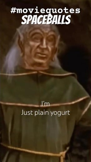 I’m just plain yogurt #moviequotes #spaceballs #melbrooks #johncandy #billpullman #comedy #funny