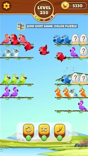 Bird Sort Game Level 255
