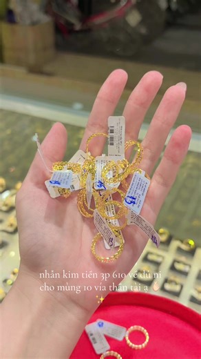 Nhẫn Kim Tiền 3P - Tài Lộc Đầy Nhà