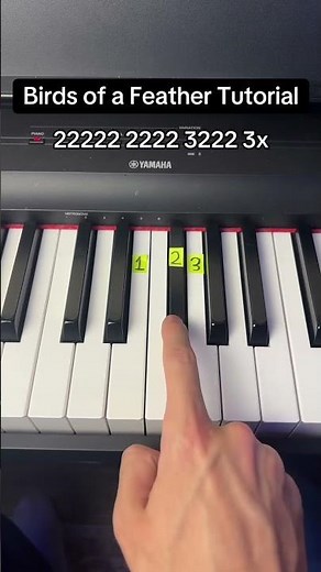 Birds of a Feather - Billie Eilish Easy Piano Tutorial Part 2 #easy #piano #tutorial