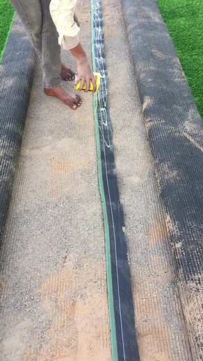 Outdoor Adhesive Application for Turf Installation
