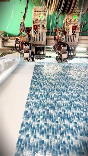 Sequin Machine Working Process | Designer Fabric Inspiration #bridalfabric #fashionfabric