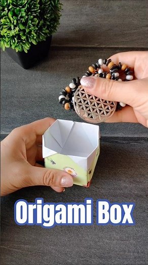 Easy Origami Box #diy #tutorial #art #craft #box #origami