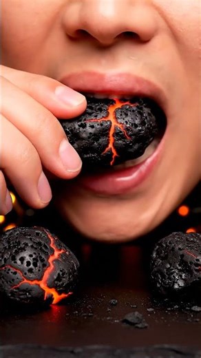Eating ‘Lava Rocks’ (Candy) 🌋 Ultra Crunchy ASMR