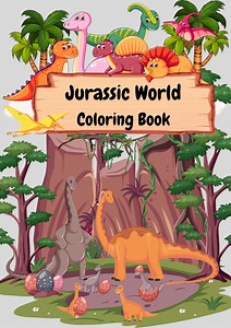 Jurassic World Dinosaur Coloring Book: 90 Pages, Kids & Adults (A4 Printable PDF) - Etsy Australia