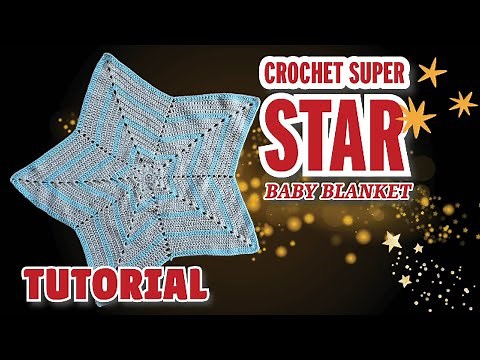 BEGINNER Crochet Baby Star Blanket