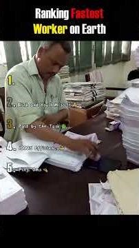 Ranking The FASTEST Workers On Earth ⚡️ #Shorts #FastestWorker #Satisfying #Skills #Speed #Ranking