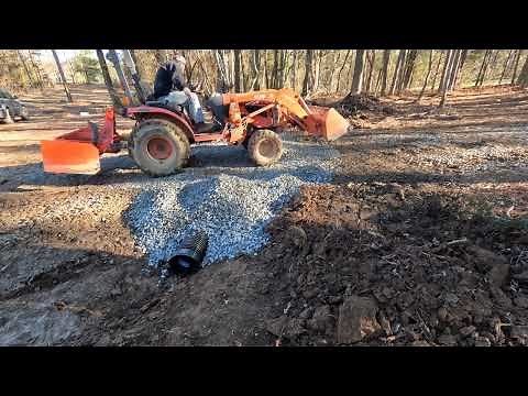Installing an 8” Culvert Pipe in a Gravel Driveway