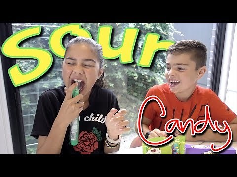 Trying Sour Candy | Grace's Room
