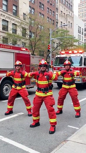 US Firefighter Dance Challenge | Blurred Lines | Fire & Groove! 🔥🕺