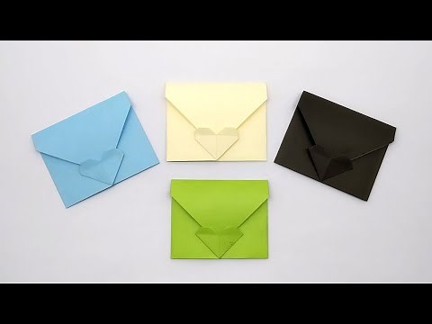 Easy DIY Envelope - Valentines Day Envelope With Heart - Simple Love Letter Making Idea