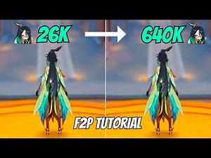 C0 Xianyun 26K To 640K F2P Nuke Tutorial [Genshin Impact]