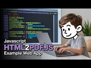 Javascript Html2PDF.js Library Example to Create Dynamic PDF From Text in Browser