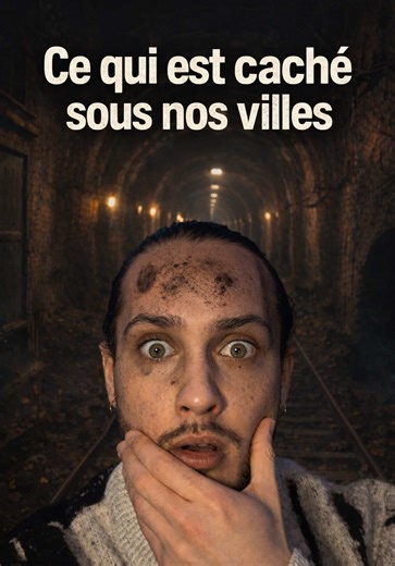 Ce qui est caché sous nos villes 😳#souterrain #tunnel #secret #ville #catacombes