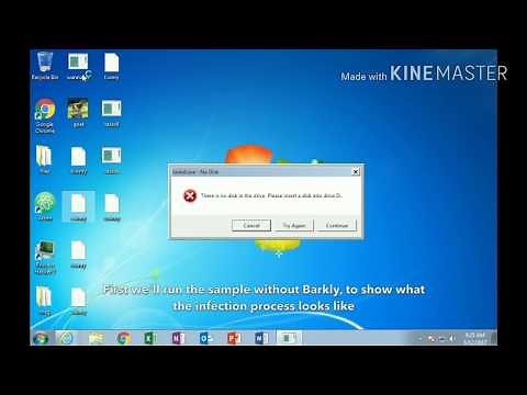 Wanna cry virus in action.