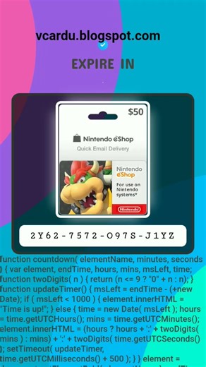Free Nintendo Gift Card Codes - Free Eshop Code #nintendo