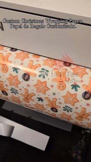 Custom Gift Wrapping Paper. 🎄🎁 . . #looneydragonstudio #thankyouforyoursupport #customized #wrappingpaper #christmas2025 support printingservices looneydragon localbusiness orlando apopka Christmas presents | Looney Dragon Studio