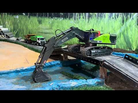 CRAZY! RC Excavator Overcomes the Most Extreme Challenge!