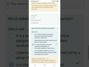 Introduction To Cybersecurity : Answers Chapter 1 || Quiz 1