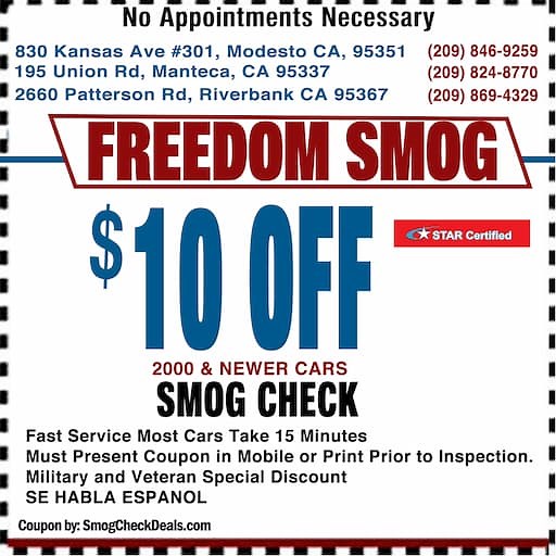 $10 OFF Smog Check with Coupon Near me | STAR certified | 195 Union Rd
