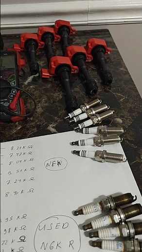 Chinese spark plugs vs NGK R spark plugs resistance check #ngk #sparkplugs #resistance #check