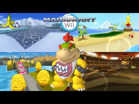 Mario Kart Wii (Banana Cup - 150cc) - Bowser Jr. Gameplay