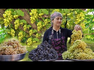 How to make white grape jam? - Unusual way of drying black and white grapes!