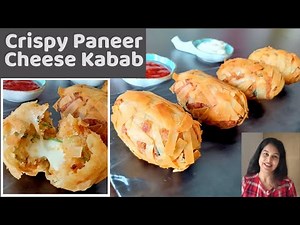 Crispy Paneer Cheese Kabab | Kurkure Paneer Cheese Kabab | Crispy Cheesy Paneer Cutlet Recipe
