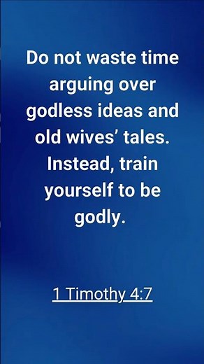 Train Yourself to Be Godly | 1 Timothy 4:7 | Faith Reminder 365