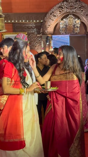 Glam & Grace: Rupali Ganguly and Khushi Dubey Shine at Sindoor Khela #RupaliGanguly #khushidubey #durgapuja | Bollywood Reporter