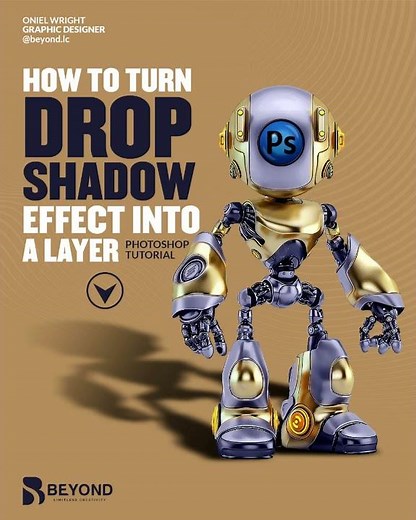 How To Turn Drop Shadow To Layer In Photoshop