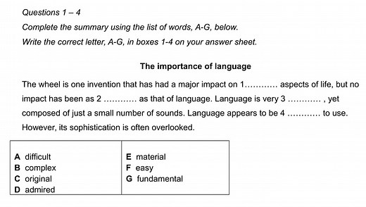 IELTS Reading – Summary Completion Questions – IELTS Jacky