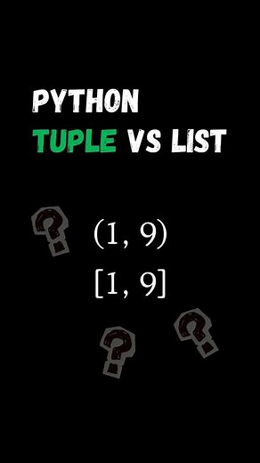Python Tuples vs Lists The Key Difference #shorts #tutorial #coding