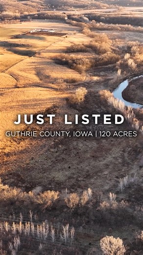 Iconic Guthrie County farm FOR SALE // Top-end river bottom whitetail hunting, large CRP payment, 1/2 mile river frontage, and 30 minutes from Des Moines. Move quick on the farm, it won't last long! #realestate #iowarealestate #land #ruralland #iowaland #iowafarm #iowalandforsale #landforsale #whitetailproperties | Garret Armstrong, Whitetail Properties Real Estate - Western Iowa