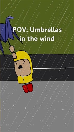 The ultimate battle against nature #wind #umbrella #wellingtonnz #animation