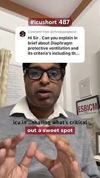 #icushort 487: What is Diaphragm protective ventilation #esbicm