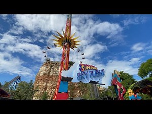 Supergirl Sky Flight Ride at Six Flags Fiesta Texas