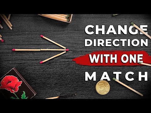 Move one match to turn over the arrow Part 2