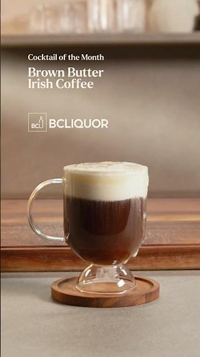 March’s Cocktail of the Month is giving sweet, savoury and cozy: Brown Butter Irish Coffee #cocktail