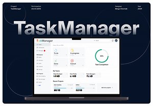Task Manager Service - UX/UI Design - Marharyta Chorniak