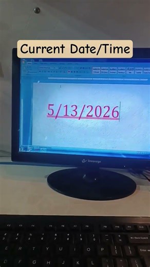 ms word 2007 current date and time #computer #computer #computereducation