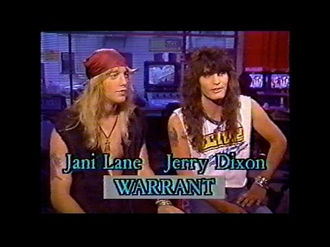 Warrant (Jani Lane, Jerry Dixon) interview on Much Music, 10/15/1989