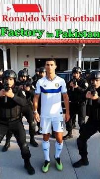 Ronaldo Visits the Secret Pakistan Factory That Makes FIFA Footballs – With Elite Police Security!